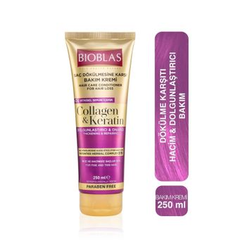 Bioblas Collagen Keratin Saç Dökülmesine Karşı 4x250 ml Bakım Kremi
