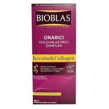Bioblas Kolajen Keratin Dolgunlaştırıcı ve Onarıcı 360 ml Şampuan