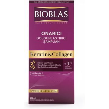 Bioblas Kolajen Keratin Saç Dökülmesine Karşı 360 ml Bitkisel Şampuan