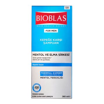 Bioblas Mentol ve Elma Sirkesi 360 ml Kepek Şampuanı