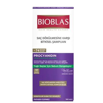 Bioblas Procyanidin 360 ml Saç Dökülmesine Yağlanmaya Karşı Şampuan