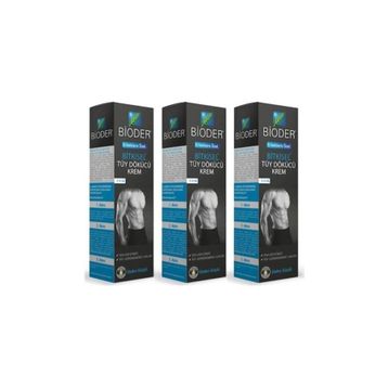 Bioder 3x100 ml Erkeklere Özel Tüy Dökücü Krem
