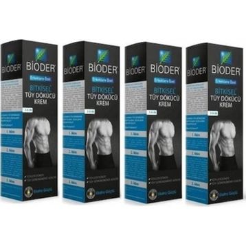 Bioder 4x100 ml Erkeklere Özel Tüy Dökücü Krem