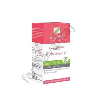 Bioder Antiperspirant Pure White 50 ml Deo Roll-On