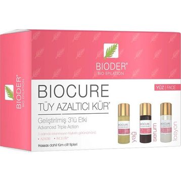 Bioder Biocure Yüz İçin 3'lü Etki 3x5 ml Tüy Azaltıcı Kür
