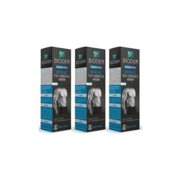 Bioder Bitkisel Erkek 3x100 ml Tüy Dökücü Krem
