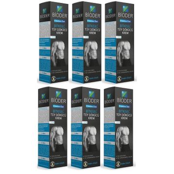 Bioder Bitkisel Erkek 6x100 ml Tüy Dökücü Krem