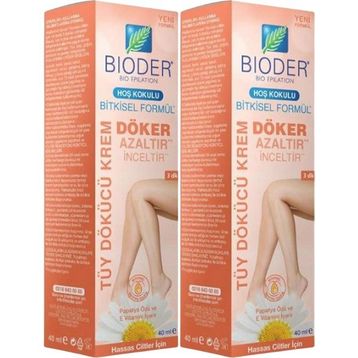 Bioder Bitkisel Formül 40 ml 2 Adet Tüy Dökücü Krem