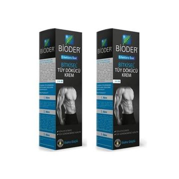 Bioder Erkekler İçin 2x100 ml Tüy Dökücü Krem