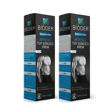 Bioder Erkekler İçin 2x100 ml Tüy Dökücü Krem