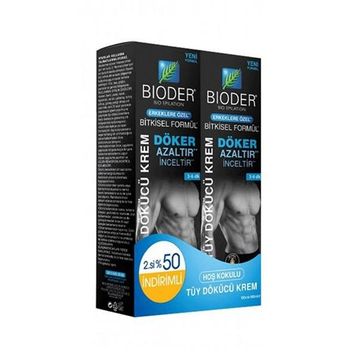 Bioder Erkekler İçin 2x100 ml Tüy Dökücü Krem