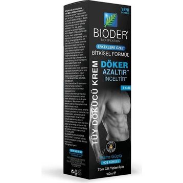 Bioder Erkeklere Özel Tüm Ciltler için 100 ml Tüy Dökücü Krem