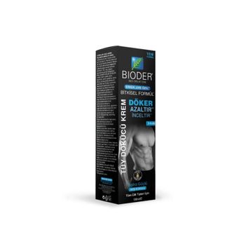 Bioder Erkeklere Özel Tüm Ciltler için 100 ml Tüy Dökücü Krem