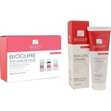 Bioder Vücut 130 ml Biocure Tüy Azaltıcı Krem + 3x10 ml Vücut Tüy Azaltıcı Kür