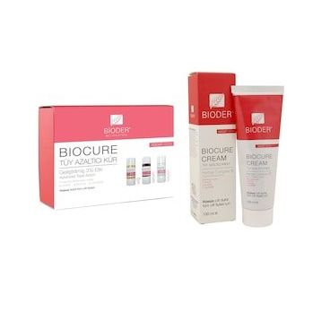 Bioder Vücut 130 ml Biocure Tüy Azaltıcı Krem + 3x10 ml Vücut Tüy Azaltıcı Kür
