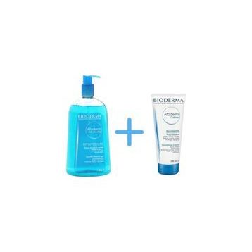 Bioderma Atoderm 1lt Shower Gel+Bioderma Atoderm 200 ml Cream