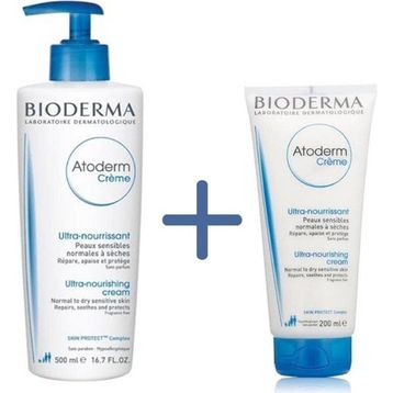 Bioderma Atoderm 500 ml Cream+Bioderma Atoderm 200 ml Cream Tube