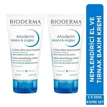 Bioderma Atoderm İkiz Set 2x50 ML El ve Tırnak Bakım Kremi