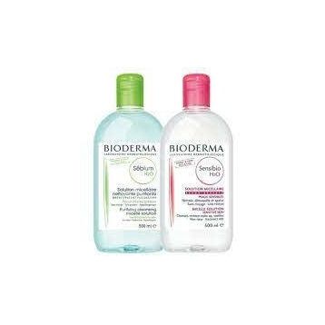 Bioderma Sebium H2O 500 ml + Hydrabio H2O Misel 500 ml Solüsyon