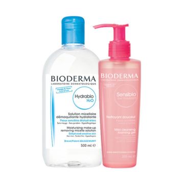 Bioderma Sebium H2O 500 ml + Hydrabio H2O Misel 500 ml Solüsyon