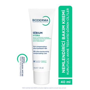 Bioderma Sebium Hydra Akneye Eğilimli Ciltler İçin 40 ml Yatıştırıcı Nemlendirici Krem