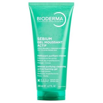 Bioderma Sebium Yağlı ve Akne Eğilimli Ciltler Sivilce Karşıtı Salisilik Asit ve Glikolik Asit İçeren Arındırıcı 200 ml Temizleme Jeli
