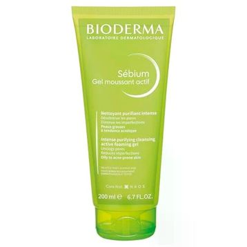 Bioderma Sebium Yağlı ve Akne Eğilimli Ciltler Sivilce Karşıtı Salisilik Asit ve Glikolik Asit İçeren Arındırıcı 200 ml Temizleme Jeli