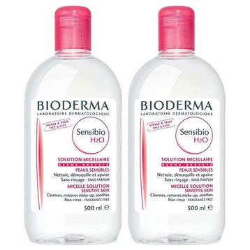 Bioderma Sensibio H2O 2x500 ml Yüz ve Makyaj Temizleme Suyu