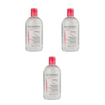 Bioderma Sensibio H2O 500 ml 3 adet Yüz Temizleme Suyu