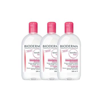 Bioderma Sensibio H2O 500 ml 3 adet Yüz Temizleme Suyu