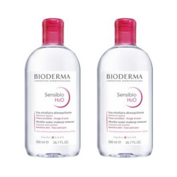 Bioderma Sensibio H2O 500 ml Yüz ve Makyaj Temizleme Suyu 2'li Set
