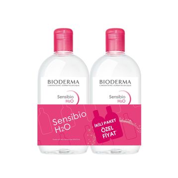 Bioderma Sensibio H2O 500 ml Yüz ve Makyaj Temizleme Suyu 2'li Set