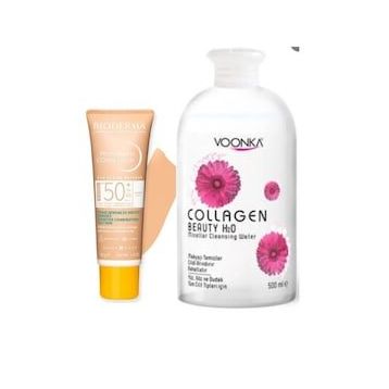 Bioderma Spf50+ 40 ml Photoderm Cover Touch+Voonka 500 ml Temizleme Suyu