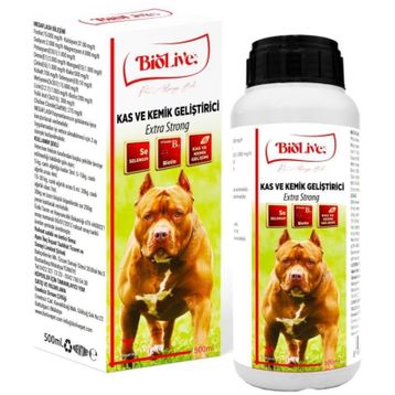 Biolive 500 ml Extra Strong Köpekler İçin Kas ve Kemik Geliştirici Vitamin