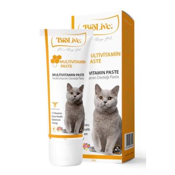 Biolive Kediler İçin 100 gr Multivitamin Paste
