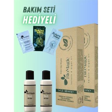 Biomagic Amonyaksız 3.00 Koyu Kahve 2 Adet Saç Boyası+2 Adet Oksidan