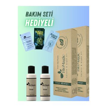Biomagic Amonyaksız 4.00 Kahve 2 Adet Saç Boyası+2 Adet Oksidan