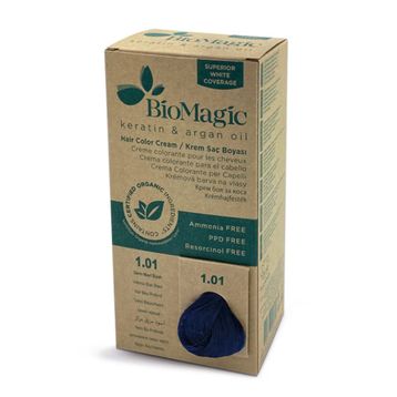 Biomagic Doğal 1.01 Derin Mavi Siyah 60 ml Saç Boyası+90 ml Oksidan