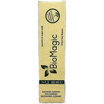 Biomagic Organik Doğal Amonyaksız Rezorsinol Kestane 44.43 60 ml Saç Boyası