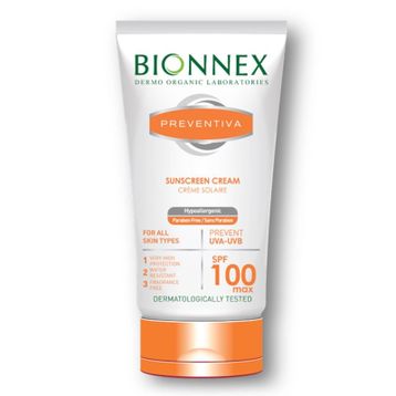 Bionnex Preventiva Max 50 ml Spf100+ Hassas ve Açık Tenli Ciltler İçin Güneş Kremi