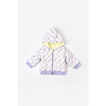 Biorganic Lila 61456 Kız Bebek Fermuarlı Ceket