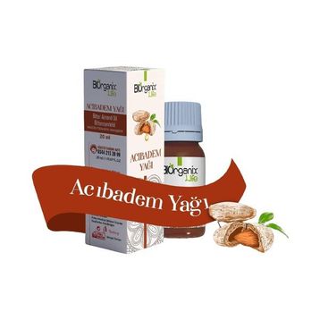 Biorganix Life 20 ml Organik Acıbadem Yağı