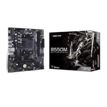 Biostar B550MT AMD AM4 DDR4 4400 MHz HDMI DP M2 mATX PCIe 4.0 Anakart