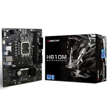 Biostar H610MHP 64 GB 2.0 DDR4 3200 1700P 1xM.2 2xDIMM Max HDMI VGA 4K 2K 4xUSB 2.0 2xUSB 3.2 mATX Anakart