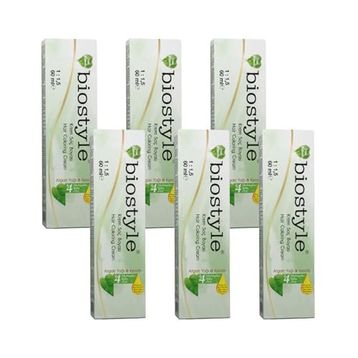 Biostyle Bitki Özlü Argan ve Keratin 10.0 Siyah Oksidansız 6x60 ml Saç Boyası