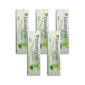 Biostyle Bitki Özlü Argan ve Keratin 1001 Gümüş Işık Oksidansız 5x60 ml Saç Boyası
