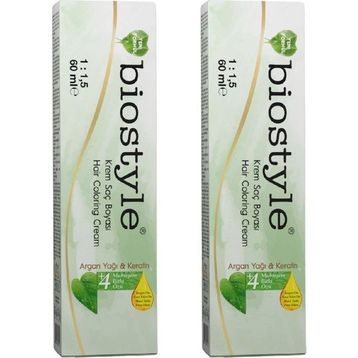 Biostyle Bitki Özlü Argan ve Keratin 4.0 Kahve Oksidansız 2x60 ml Saç Boyası