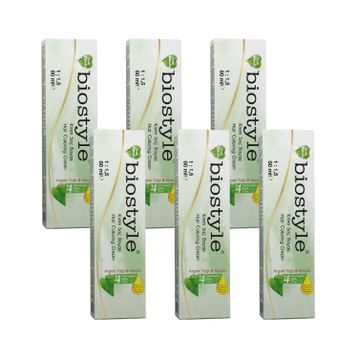 Biostyle Bitki Özlü Argan ve Keratin 5.34 Çikolata Kahve Oksidansız 6x60 ml Saç Boyası