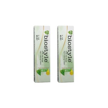 Biostyle Bitki Özlü Argan ve Keratin 6.41 Fındık Kahvesi Oksidansız 2x60 ml Saç Boyası