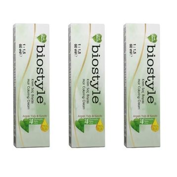 Biostyle Bitki Özlü Argan ve Keratin 7.77 Kahve Köpüğü Oksidansız 3x60 ml Saç Boyası